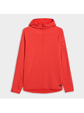 4F 4F Felpa tecnica 4FWAW25TFSWM590-62S Rosso Authentic Slim Fit