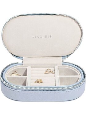 Stackers Stackers Pudełko podróżne na biżuterię owalne Fioletowy