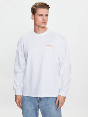 Woodbird Woodbird Longsleeve Hanes Family 2316-418 Alb Regular Fit