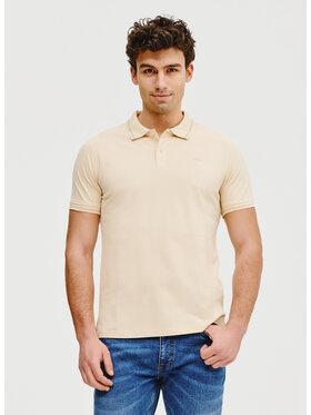 Pako Lorente Pako Lorente Polo P25SF-TX-004 Beżowy Classic Fit