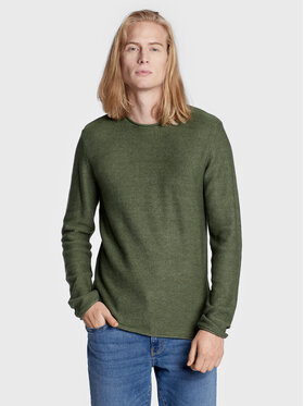 Solid Solid Pulover 21104152 Verde Regular Fit