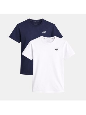 4F 4F T-Shirt Z-TTSHM3341-2-I-XXL Biały Regular Fit
