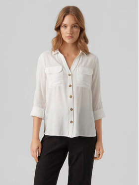Vero Moda Vero Moda Krekls Bumpy 10275283 Balts Regular Fit