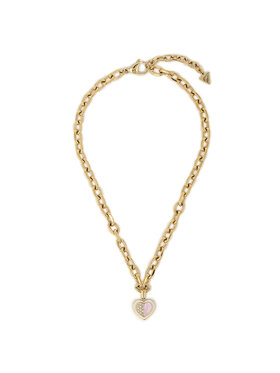 Guess Guess Κολιέ Lovely Guess JUBN03 033JW Κίτρινη επιχρύσωση