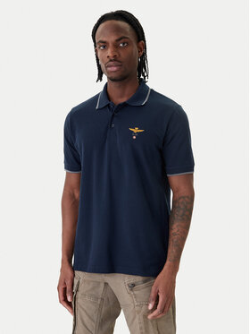 Aeronautica Militare Aeronautica Militare Polokošeľa 261PO1308UP00082 Tmavomodrá Regular Fit