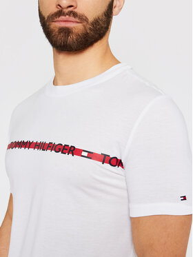Tommy Hilfiger Tommy Hilfiger T-Shirt Logo UM0UM01915 Biały Regular Fit