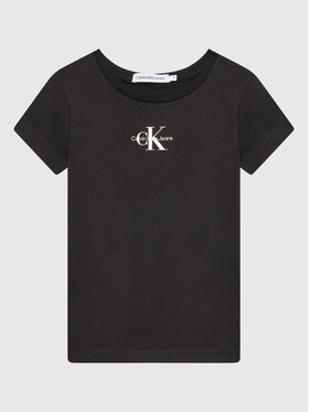 Calvin Klein Jeans Calvin Klein Jeans Тишърт Micro Monogram IG0IG01470 Черен Slim Fit