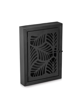 MIAhome MIAhome Wieszak Szafka na klucze metalowa 30x22x5 cm LAKLE Czarny