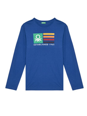 United Colors Of Benetton United Colors Of Benetton Blúz 3I1XC10JN Kék Regular Fit