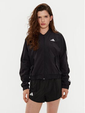 adidas adidas Куртка бомбер Essentials 3-Stripes JD5317 Чорний Loose Fit