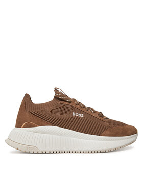 BOSS BOSS Sneakersy Ttnmevo Slon Lowkn 50536413 Brązowy