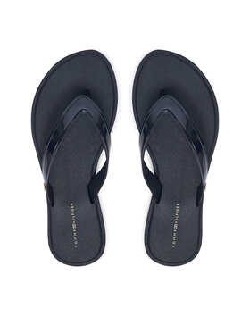 Tommy Hilfiger Tommy Hilfiger Čības uz pirksta Th Scandi Shiny Summer Sandal FW0FW09446 Tumši zils