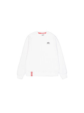 Alpha Industries Alpha Industries Mikina Basic Small Logo Sweatshirt Bílá Regular Fit