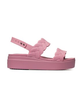Crocs Crocs Klapki BROOKLYN WOVEN UPPER LOW W Różowy