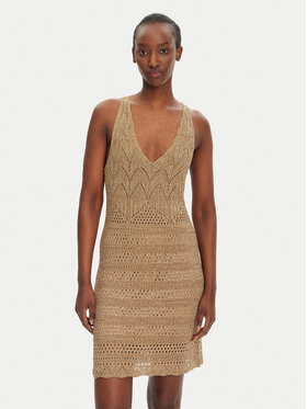 TWINSET TWINSET Rochie tricotată 251TT3198 Bej Slim Fit