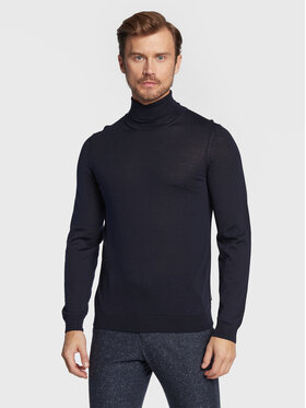 BOSS Boss Krekls ar augstu apkakli Musso-P 50468262 Tumši zils Slim Fit