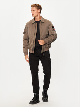 Aeronautica Militare Bomber 242AB2190CT3376 Smeđa Regular Fit