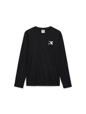Diadora Diadora T-Shirt T-SHIRT LS CHROMIA Czarny Regular Fit