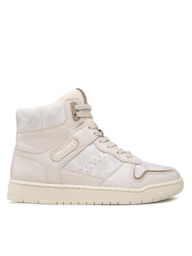 Coach Coach Снікерcи Hi Top Coated Canvas CD304 Бежевий