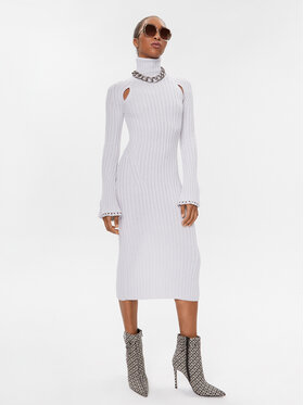 Patrizia Pepe Patrizia Pepe Плетена рокля 2A2640/K9O3A-W356 Сив Regular Fit