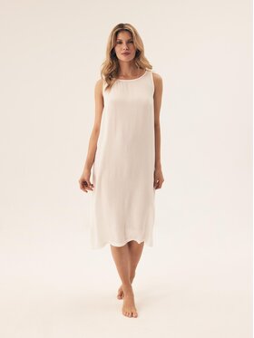Esotiq Esotiq Koszula nocna 43263 Beżowy Regular Fit