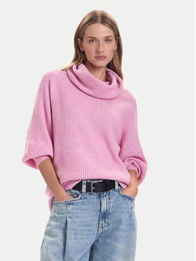 ONLY ONLY Поло Whitney 15353187 Розов Oversize