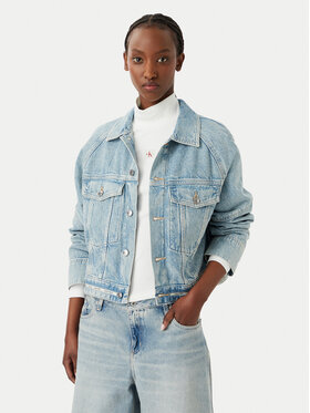 Calvin Klein Jeans Calvin Klein Jeans Τζιν μπουφάν LV047G726G Ανοιχτό μπλε Boxy Fit