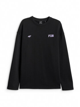 4F 4F Bluza FOB Czarny Loose Fit