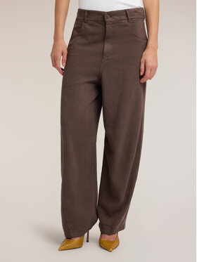 Motivi Motivi Pantaloni di tessuto P09KQ005066N032 Marrone Over Fit