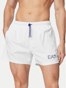 EA7 Emporio Armani EA7 Emporio Armani Kopalne hlače 7M002000 AF13049 M0304 Bela Regular Fit