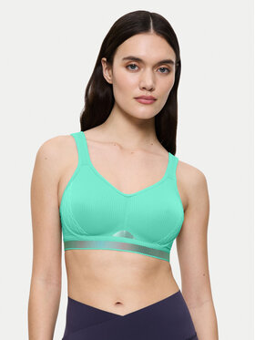 Triumph Triumph Špotni nedrček Triaction Cardio Flow 10205923 Zelena