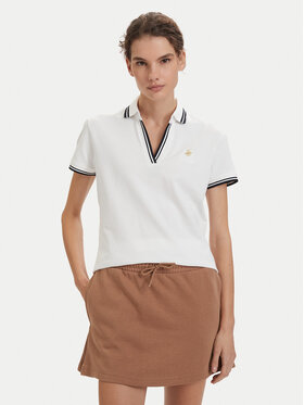 Beverly Hills Polo Club Beverly Hills Polo Club Polo P-SS26W-P0300 Λευκό Regular Fit