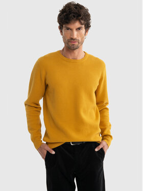 BIG STAR BIG STAR Sweter REYLI_202_160 Żółty Classic Fit
