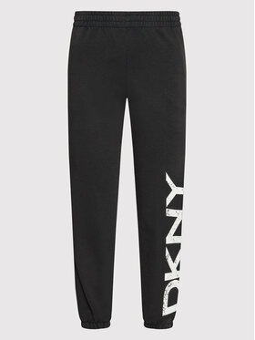 DKNY Sport DKNY Sport Teplákové kalhoty DPPP2833 Černá Relaxed Fit