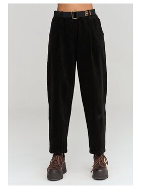 Makadamia Makadamia Jeansy C97 Czarny Loose Fit