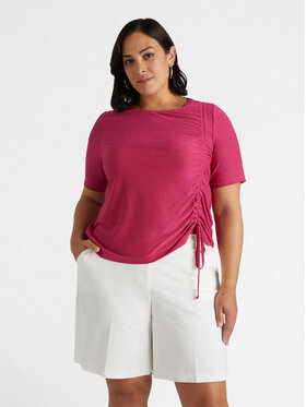 Fiorella Rubino Fiorella Rubino T-Shirt G062L008641N019 Różowy Boxy Fit