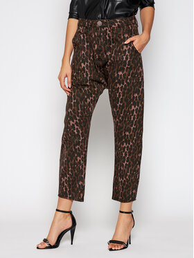 One Teaspoon One Teaspoon Boyfriend traperice Leopard Sinner 23486 Smeđa Relaxed Fit