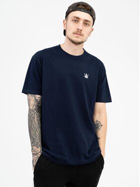 Jigga Wear Jigga Wear T-Shirt Koszulka Z Krótkim Rękawem Jigga Wear Mini Crown Granatowa S Granatowy Regular Fit