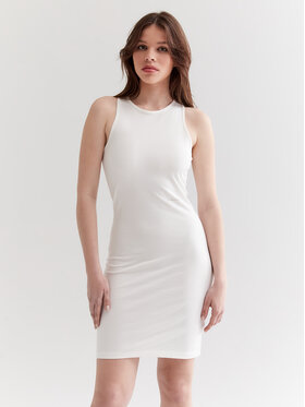 Americanos Americanos Vestito da giorno Caracas Bianco Skinny Fit
