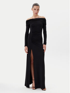 Eleh Eleh Rochie de seară ESS250129 Negru Regular Fit