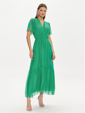 Haveone Haveone Vestito estivo AFF-L013 Verde Regular Fit