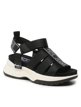 Pepe Jeans Pepe Jeans Sandali Venus Point PLS90570 Črna