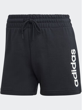 Adidas Športne Kratke Hlače Essentials Linear French Terry Shorts IC4442 Črna Slim Fit