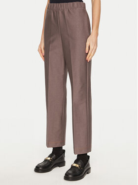 Max Mara Leisure Max Mara Leisure Hlače Quiete 2426786048 Smeđa Straight Fit