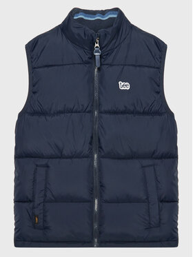 Lee Lee Kamizelka Lee Gilet LEE0036 Granatowy Regular Fit