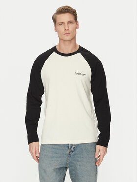 Jack&Jones Jack&Jones Pikkade varrukatega T-särk Boston 12272977 Must Relaxed Fit