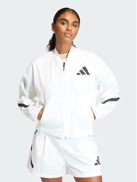 adidas adidas Kurtka bomber 159196 Biały Loose Fit