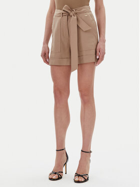 Guess Guess Pantaloncini di tessuto W5GD1R WG4C2 Beige Relaxed Fit
