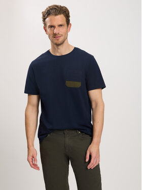 Cross Jeans Cross Jeans T-Shirt 16106-001 Granatowy Regular Fit
