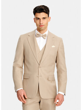 Pako Lorente Pako Lorente Marynarka P26SP-3G-002 Beżowy Slim Fit